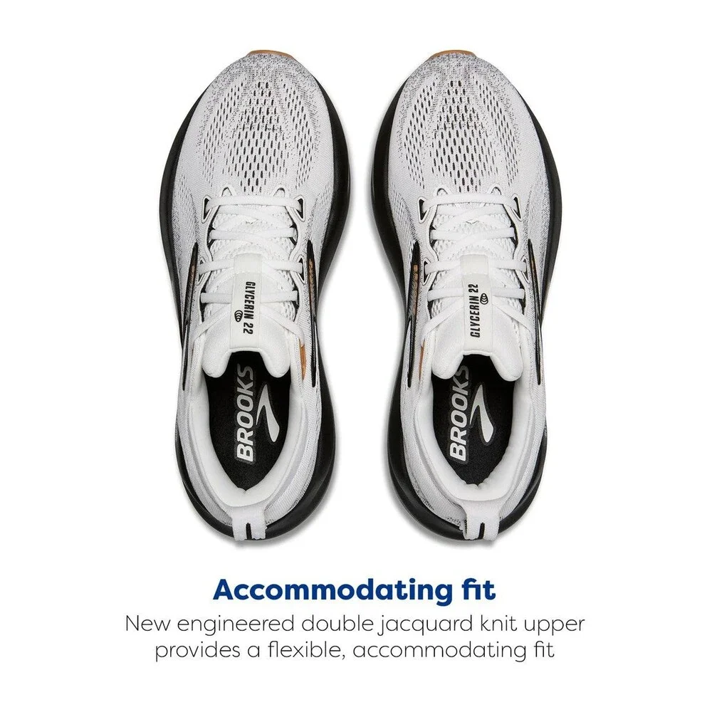 Brooks Men's Glycerin 22 White/Grey/Black 110445-1D-135